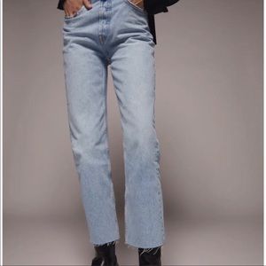 Zara straight leg crop jeans